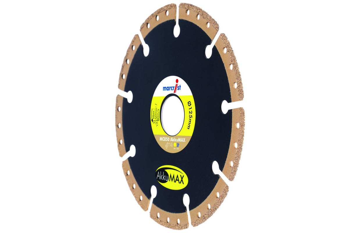 MARCRIST Diamanttrennscheibe MC850 AkkuMAX Ø125 mm für Akku-Winkelschleifer
