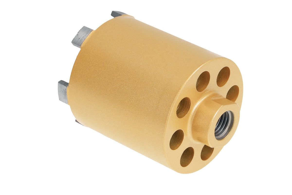 Dosensenker Ø 68 mm, gelötet, MARCRIST, Arbeitslänge 62 mm, Gesamtlänge 90 mm – für Ziegel, Beton, Poroton