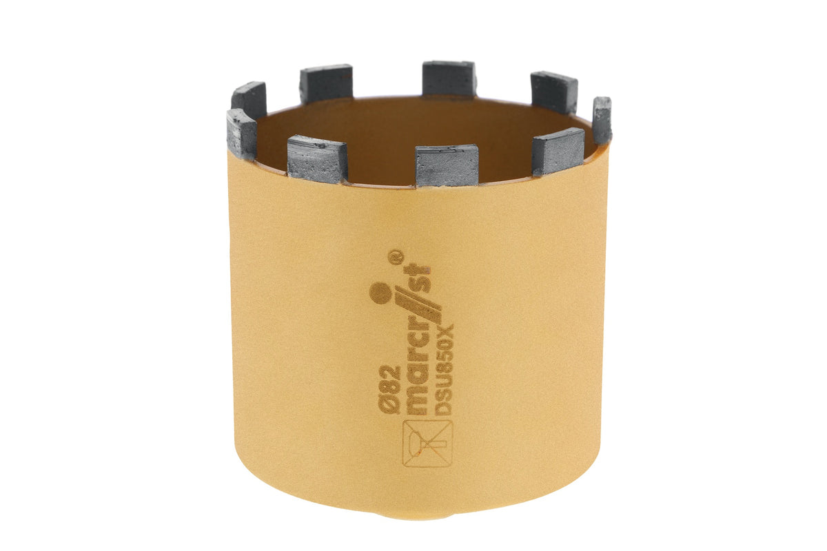 Dosensenker Ø 68 mm, gelötet, MARCRIST, Arbeitslänge 62 mm, Gesamtlänge 90 mm – für Ziegel, Beton, Poroton