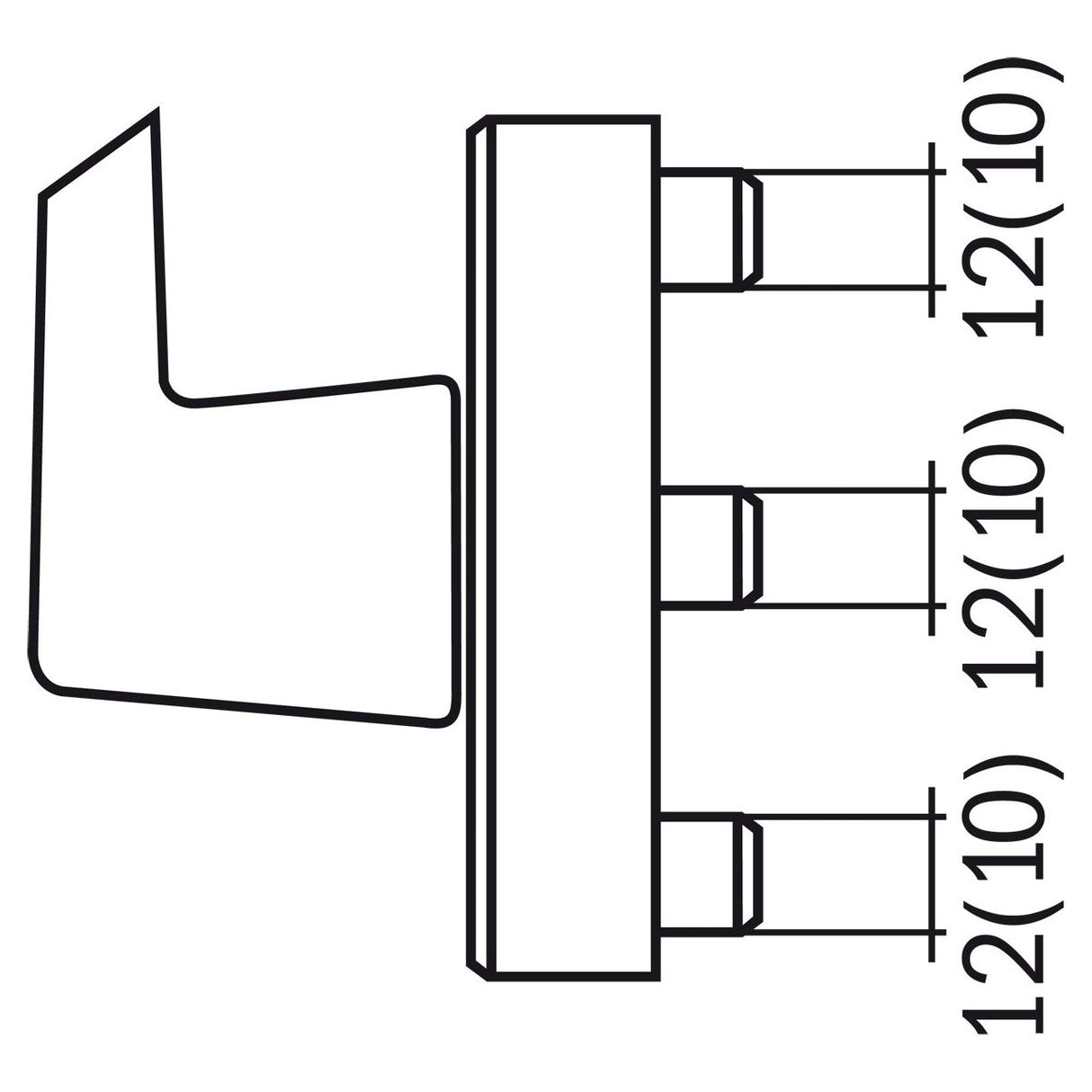 BERNARDO Bohrmaske – Modell Bohrkopf 43 mm, für Fenstergriffe mit Aufnahme für Bohrmaschine