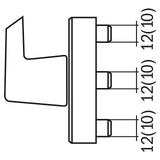 BERNARDO Bohrmaske – Modell Bohrkopf 43 mm für Fenstergriffe mit Aufnahme für Stemmmaschine