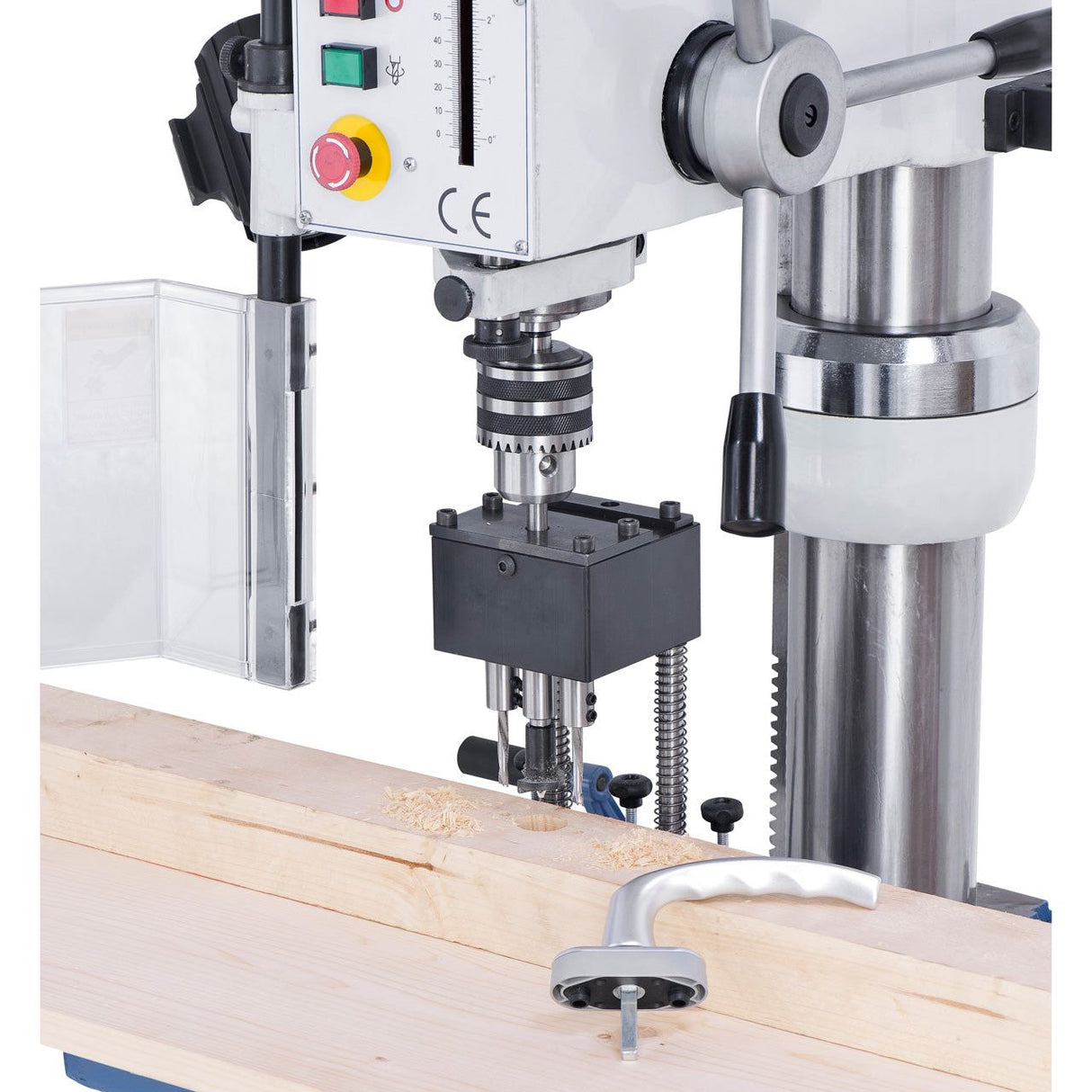 BERNARDO Bohrmaske – Modell Bohrkopf 43 mm für Fenstergriffe mit Aufnahme für Stemmmaschine