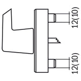 BERNARDO Bohrmaske – Modell Bohrkopf 43 mm für Fenstergriffe mit Aufnahme für Stemmmaschine