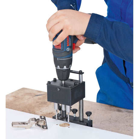 BERNARDO Bohrmaske – Modell Bohrkopf 42/11 für Scharnier Typ Grass, mit Aufnahme für Bohrmaschine