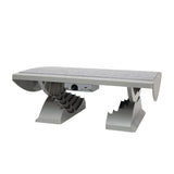 MAUL Fußstütze grau – stufenlos höhenverstellbar, 475 x 390 mm, für ergonomisches Sitzen