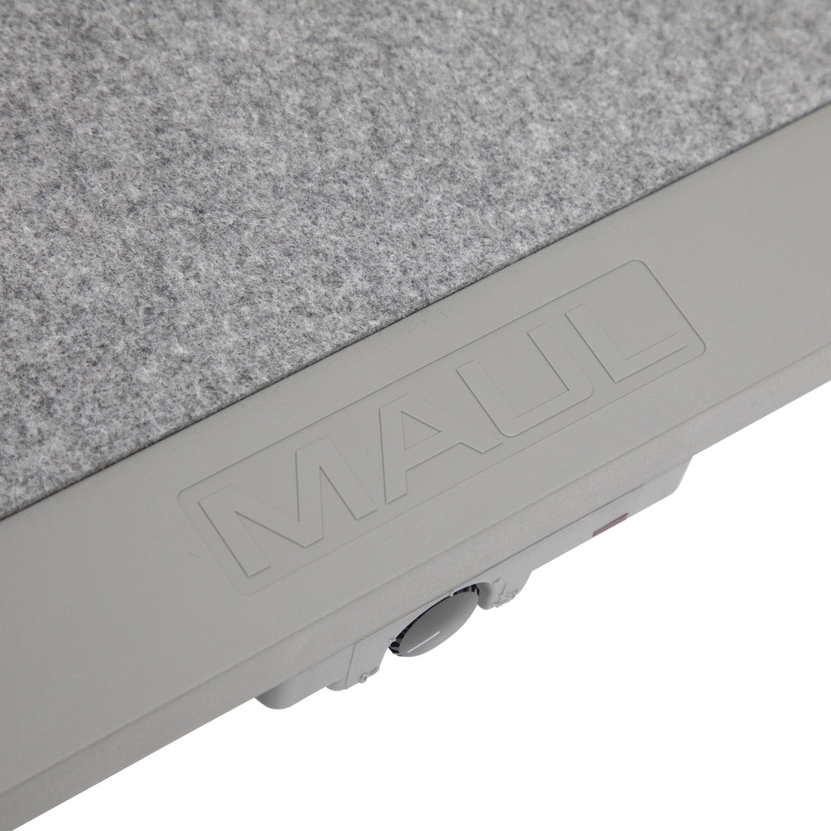 MAUL Fußstütze grau – stufenlos höhenverstellbar, 475 x 390 mm, für ergonomisches Sitzen
