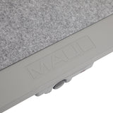 MAUL Fußstütze grau – stufenlos höhenverstellbar, 475 x 390 mm, für ergonomisches Sitzen