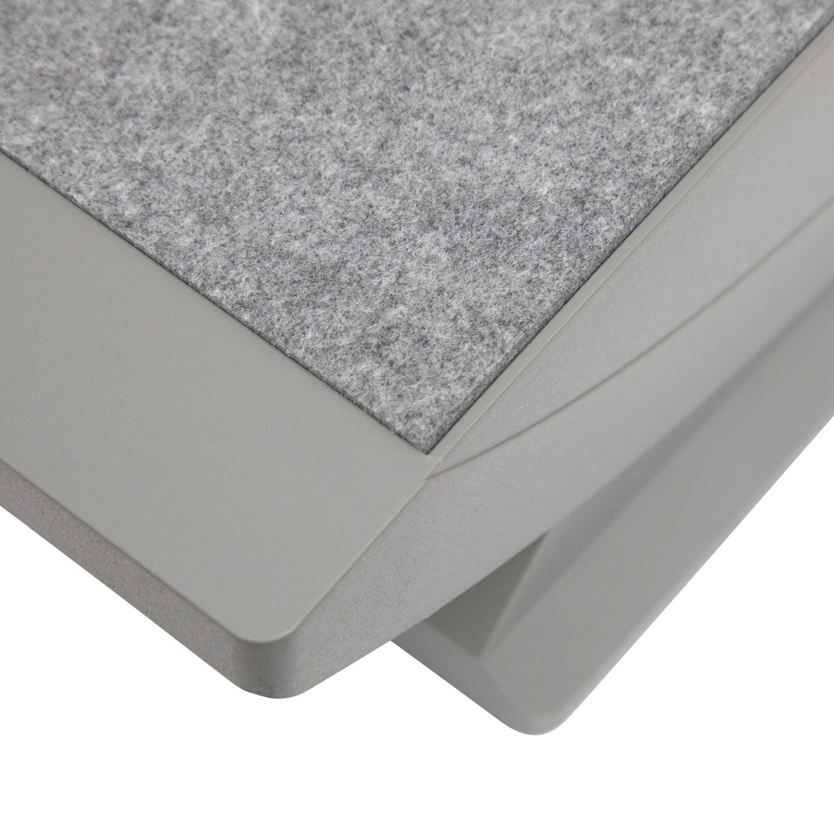 MAUL Fußstütze grau – stufenlos höhenverstellbar, 475 x 390 mm, für ergonomisches Sitzen