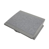 MAUL Fußstütze grau – stufenlos höhenverstellbar, 475 x 390 mm, für ergonomisches Sitzen
