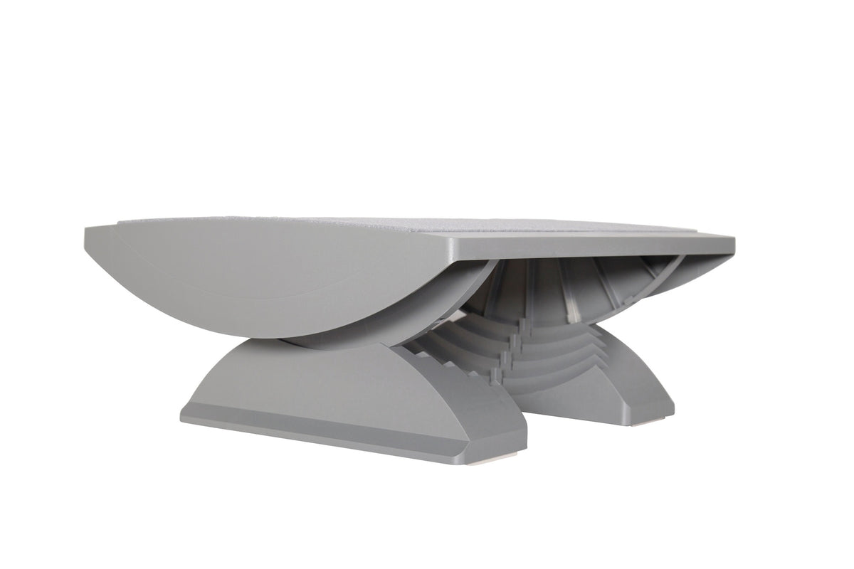 MAUL Fußstütze grau – stufenlos höhenverstellbar, 475 x 390 mm, für ergonomisches Sitzen