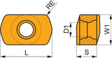 Dormer Pramet Fräswendeschneidplatte BNGX 10T308SR-HM:8215 PVD-beschichtet
