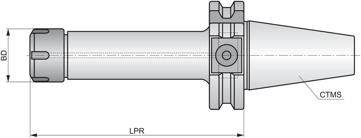 PRAMET ER Mini-Spannzange DIN 69871 D. 10mm ISO 69871.40ADB-CCM.ER16.055