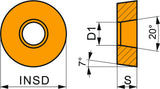 PRAMET Drehwendeschneidplatte RCMX 1003MOS-31 T9325 MT-CVD beschichtet
