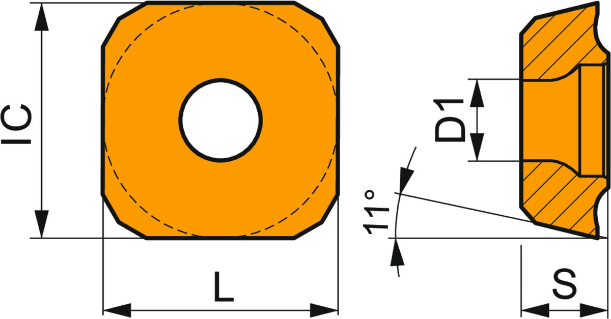 PRAMET Bohr-Wendeschneidplatte XPET 0502AP:D8345 PVD-beschichtet für Wendeplattenbohrer 15-17 mm