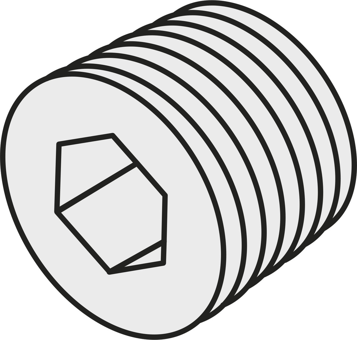 PRAMET Wendeschneidplatten-Schraube ISO 5513 020-03 M2,5 CUTTERSCREW