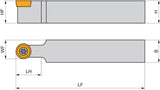 PRAMET Drehwerkzeughalter ISO SRDCN 1212 F 06 Neutral – 80 mm Funktionslänge, Schraubklemmung