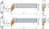 PRAMET Bohrstange ISO A16R-SVUBL 11 D.16mm Linkslauf für 93° Längsdrehen