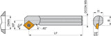 PRAMET Bohrstange ISO S12K-SCXCL 06 D.12mm Linkslauf für 80° Rhombus Wendeschneidplatten