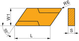 PRAMET Drehwendeschneidplatte KNUX 160405EL-72 T9325 MT-CVD beschichtet 10 Stück