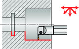 PRAMET Innen-Einstechhalter GL2-A25QGL-06-32, Linkslauf, Ø25 mm, Einstechtiefe 6 mm