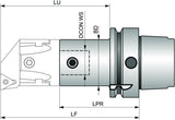 PRAMET Werkzeugschaft ISO HSK-A 63 für modulares Spindelsystem, D.24mm, Überstand 90mm