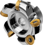 PRAMET Kopier-Planfräser D.100mm mit Wendeplatten – SRC20, DIN 8030-A, 7600 rpm