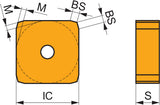 PRAMET Fräswendeschneidplatte SNHN 1504ENEN:M8340 – PVD-beschichtet, 13,5 mm Schnitttiefe