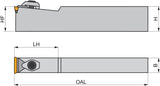 PRAMET Drehwerkzeughalter ISO CTCPN 2509 K 11 – Neutral, 125 mm, für TP.. 1103 Wendeschneidplatten