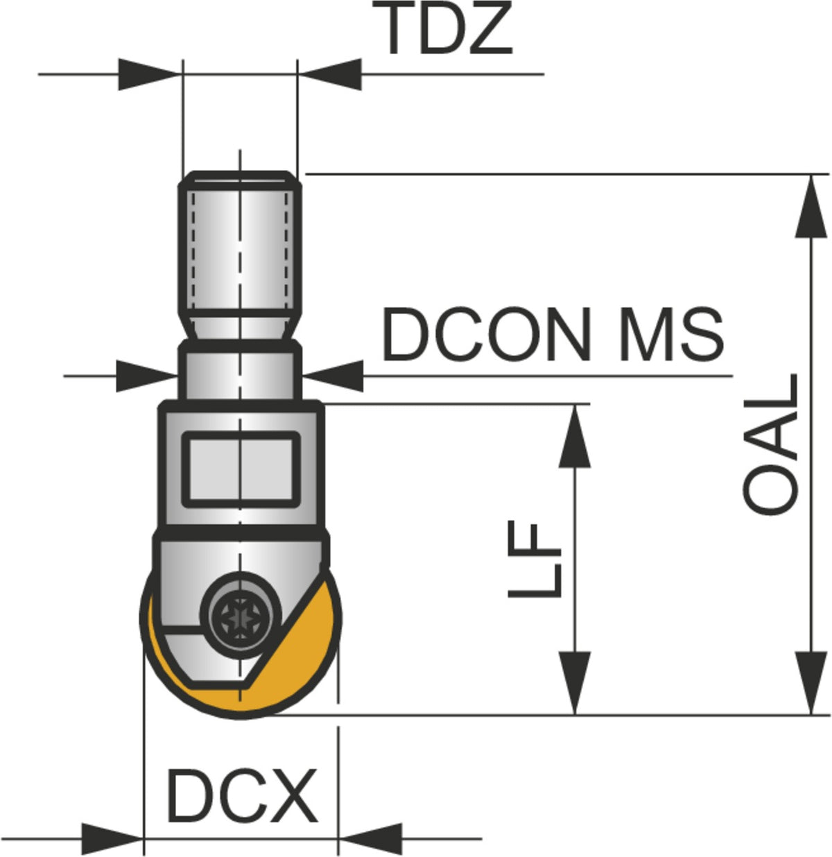 PRAMET Kopierschaftfräser ISO PPH-16/02-025-P08 D.8,5mm Schneid-D.16mm