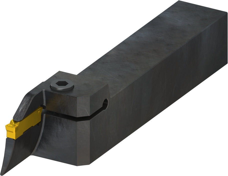 PRAMET Planeinstech-Werkzeug GL3-S2525MFL-12-R035027 für GL-Wendeschneidplatten, Linkslauf, 12 mm Einstechtiefe
