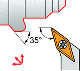 PRAMET Drehwerkzeughalter ISO SVHBL 1616 H 11 – Linkslauf, Schraubklemmung, 100 mm