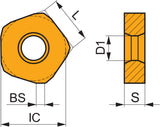 Dormer Pramet Fräswendeschneidplatte PNMQ 1308 M8330 PVD-beschichtet 10mm – 5 Stück