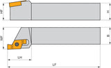 PRAMET Einstechbohrstange ISO P61.SGL-0012M-06 D.12mm Linkslauf für Innenstiche
