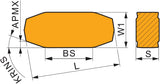 PRAMET Wendeschneidplatte LNGF 300715-MM-S01 T6310 PVD-beschichtet für hohe Festigkeit nichtrostender Stähle