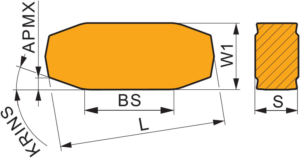 PRAMET Wendeschneidplatte LNGF 36 T6310 PVD-beschichtet für nichtrostende Stähle