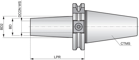 PRAMET Wechselschneidkopf DIN 69871 D.12,5mm ISO 69871.40ADB-IHA.M12.050 – Präzision für Gewindefräsen