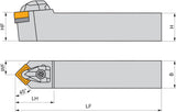 PRAMET Drehwerkzeughalter ISO DSDNN 2525 M 12 – Neutral, 150 mm, für SN.. 1204.. Wendeschneidplatten