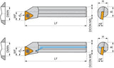 PRAMET Bohrstange ISO S10H-STFCL 11 Ø10 mm Linkslauf – Schraubklemmung für TC.. 1102..