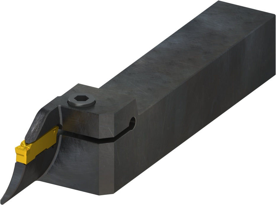 PRAMET Planeinstech-Werkzeug GL3-S2525MFL-12-R035027 für GL-Wendeschneidplatten, Linkslauf, 12 mm Einstechtiefe