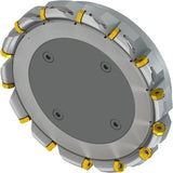 PRAMET Planfräser ISO 100A08R-S45ON06-C D.32mm Schneid-D.110,8mm – Doppelt negative Geometrie, 8 Wendeplatten