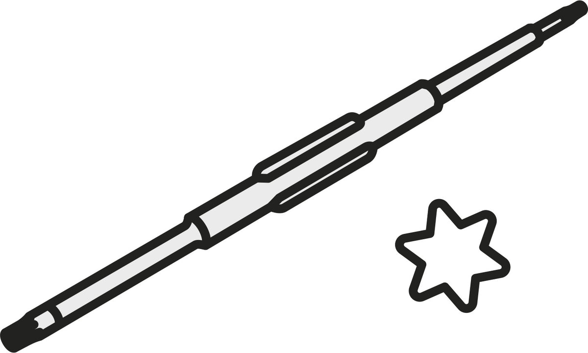 PRAMET Ersatzteil ISO 1121 für Abstechwerkzeuge – Präzisionsteil 55,7g