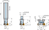 PRAMET Hochvorschubfräser ISO 35E3R050A32-SSO12-C D.32mm Schneid-D.35mm