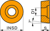 PRAMET Drehwendeschneidplatte RCMT 0602MOE-FM T8430 PVD-beschichtet