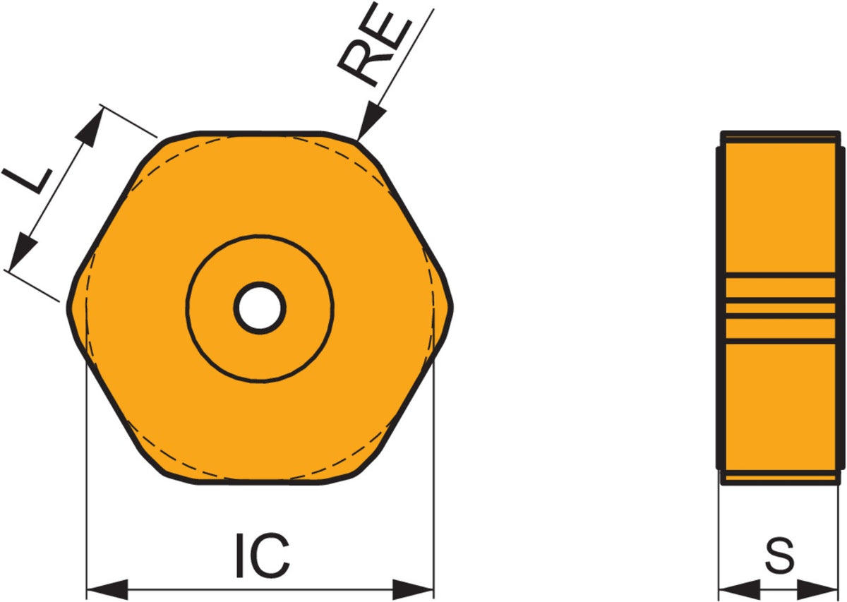 Dormer Pramet Fräswendeschneidplatte HNMF 090516SN-R:M5315 – 10 Stück, 6 mm Schnitttiefe, MT-CVD beschichtet
