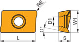PRAMET Fräswendeschneidplatte APKT 1003PDER-M 8215 PVD-beschichtet