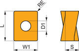 PRAMET Fräswendeschneidplatte LNGU 160708SR-M:8215 PVD-beschichtet