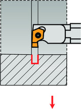PRAMET Einstechbohrstange ISO P61.SGL-0010M-06/1 D.10mm Linkslauf für präzises Einstechen