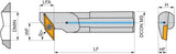 PRAMET Bohrstange ISO A32T-SVLCL 13-X Ø32 mm Linkslauf für 95° Stirn- und Längsdrehen