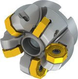 PRAMET Planfräser ISO 100A08R-S45ON06-C D.32mm Schneid-D.110,8mm – Doppelt negative Geometrie, 8 Wendeplatten