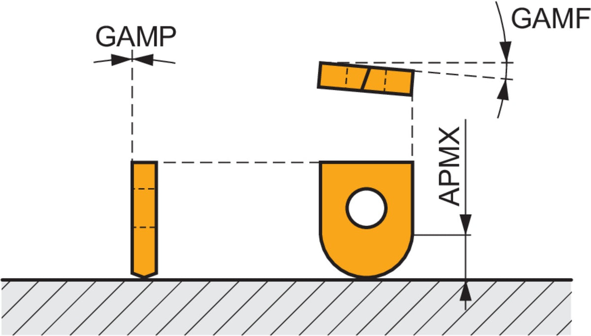 PRAMET Kopierschaftfräser ISO 12K2R30M06-SRC12-A, 6,5 mm Schaft, 12 mm Schneid-Durchmesser